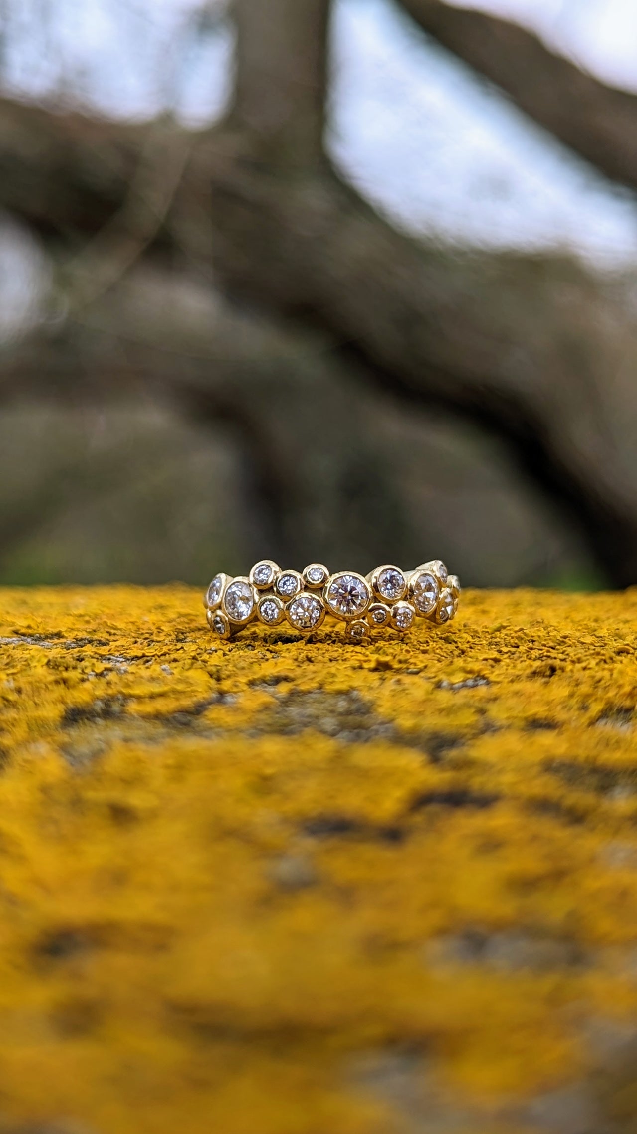 Canadian Diamond & 18k Caviar Ring