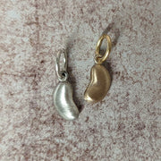 Silver and Gold Brushed Finished Lucky Beans Victorian Charm