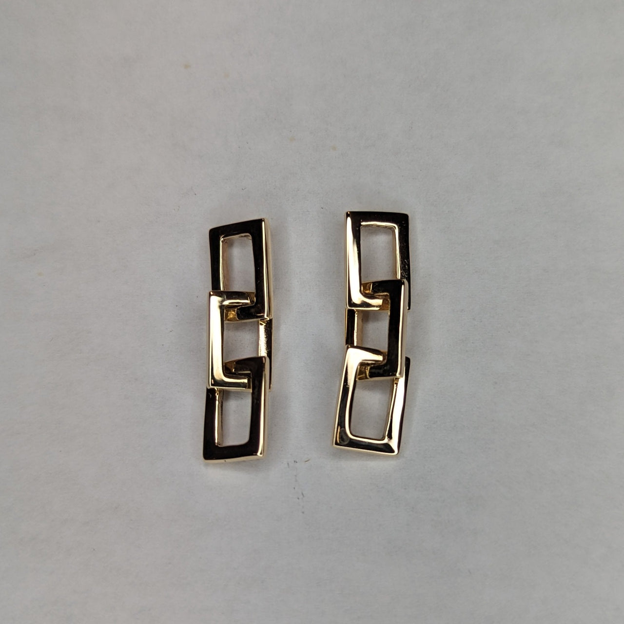 Delicate Frame Link Earrings