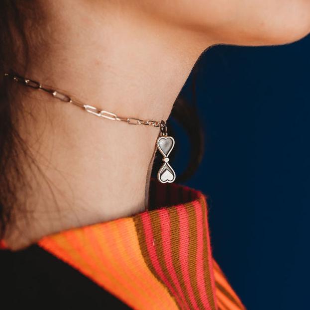 Hourglass Burt Time's Up Pendant