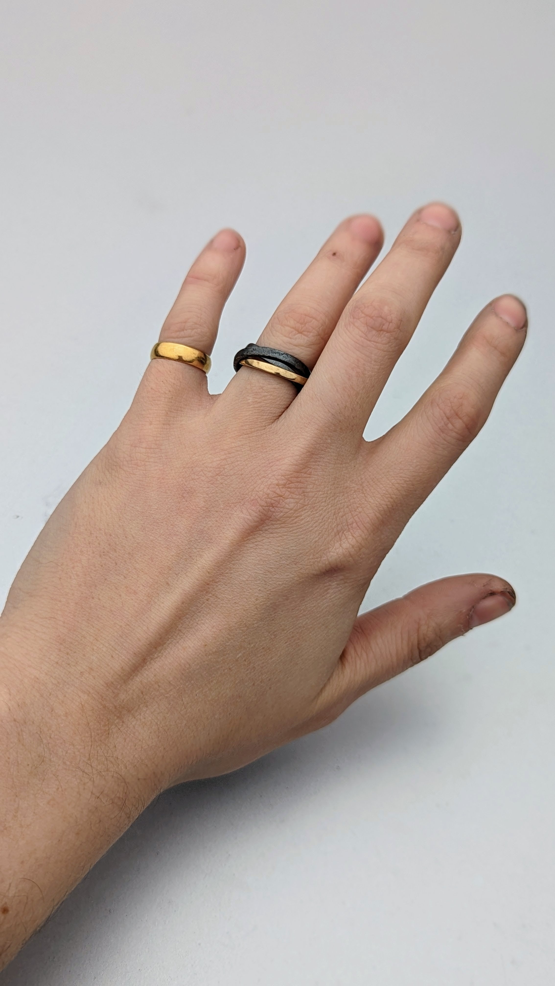 アクセサリー vintage trinity ring dead stock Vintage Trinity Ring, Cartier Style Trinity Ring, 18k Gold